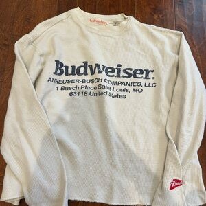 PacSun Cream Waffle Knit Long Sleeve